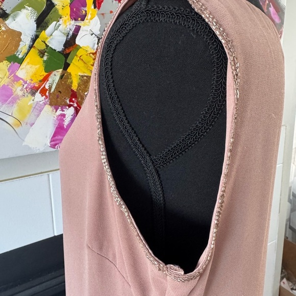 Adrianna Papell Sequin Embellished Dress in Blush - Picture 7 of 8